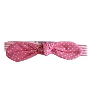 NWT Florence Eiseman Pink & White Soft Headband 12-24m